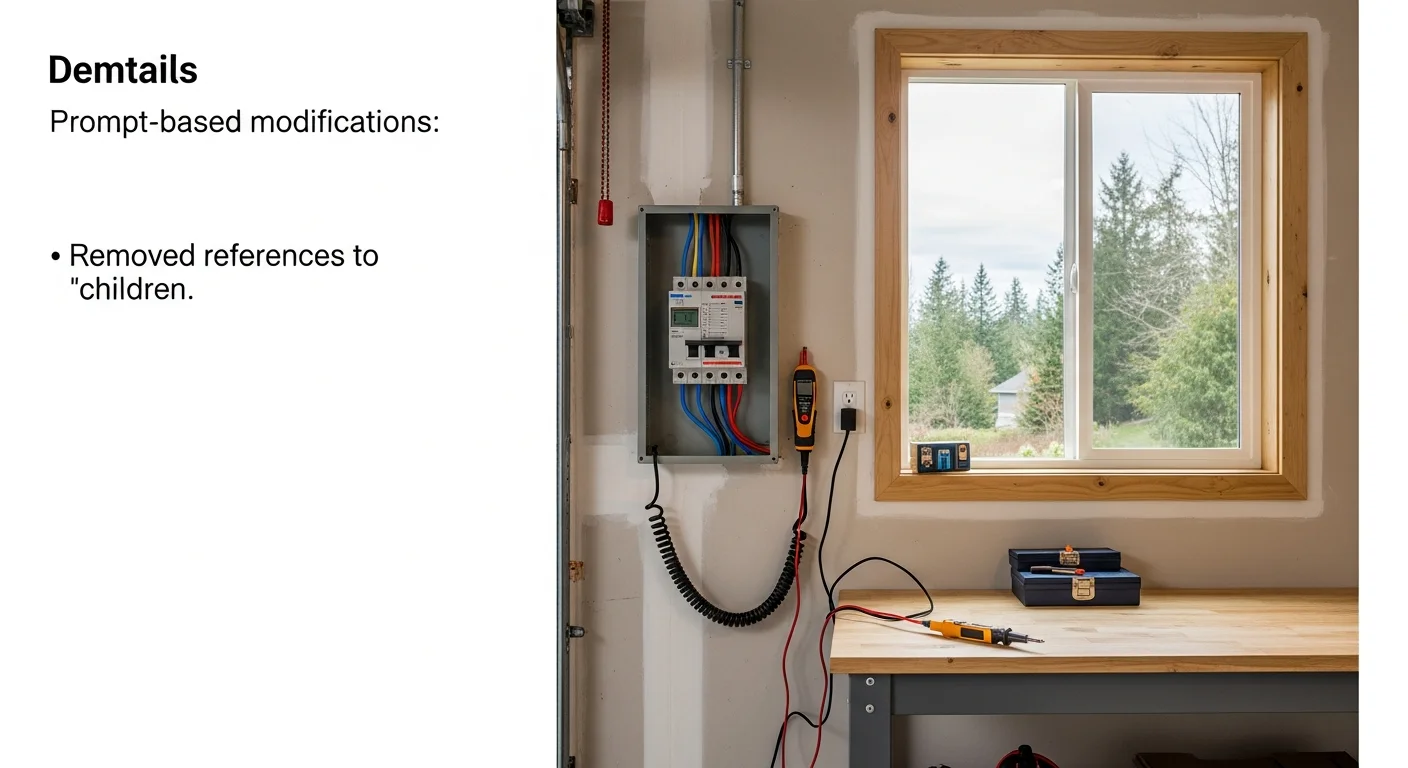 Electrician diagnosing and repairing electrical outlet in residential home
