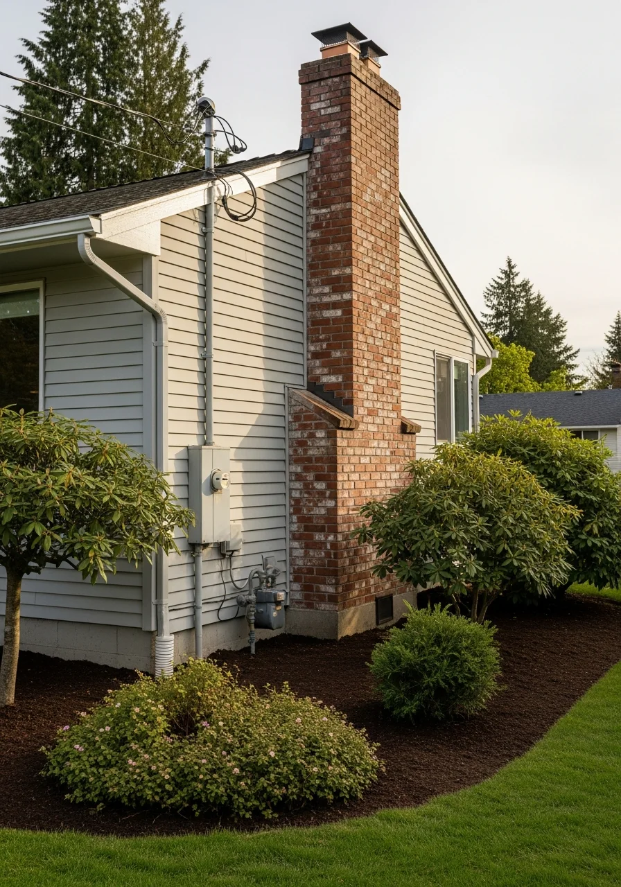 Close-up of a Shoreline home exterior showing quality craftsmanship and attention to neighborhood character.